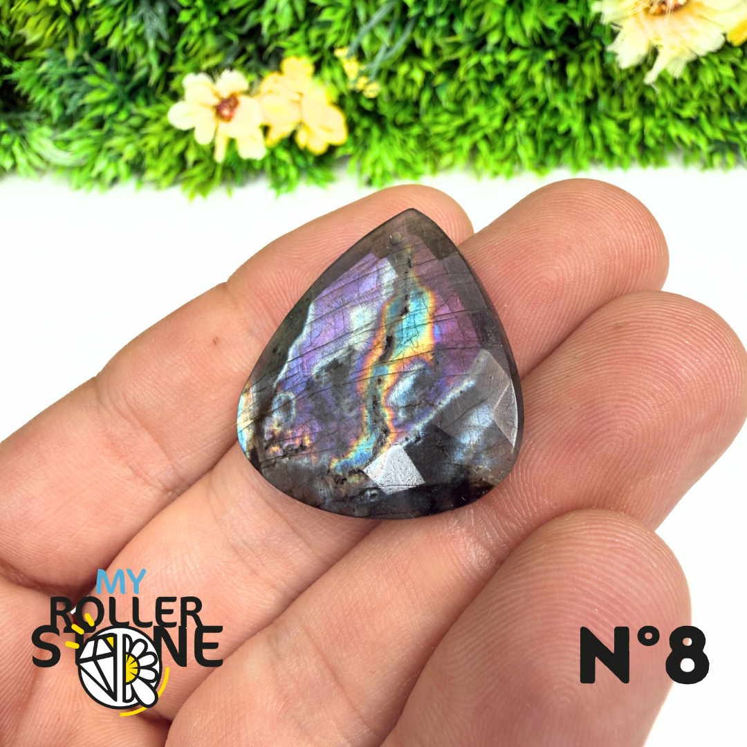 Pendentif Percé Spectrolite Violette