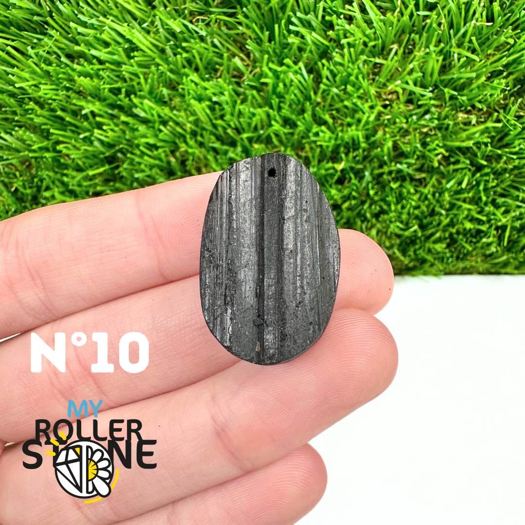 Pendentif Perce Tourmaline Noire 5A