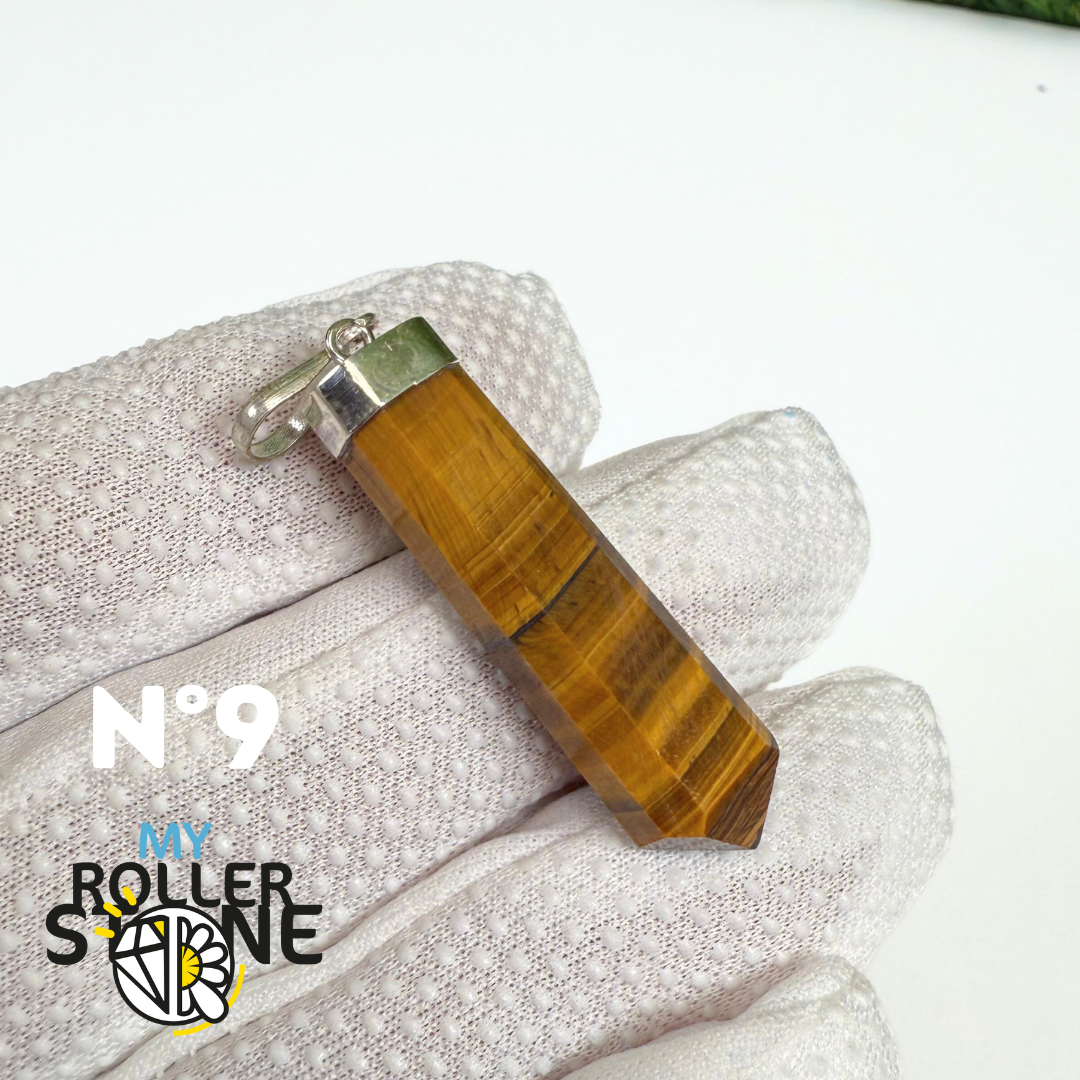 Pendentif Oeil de tigre et Argent