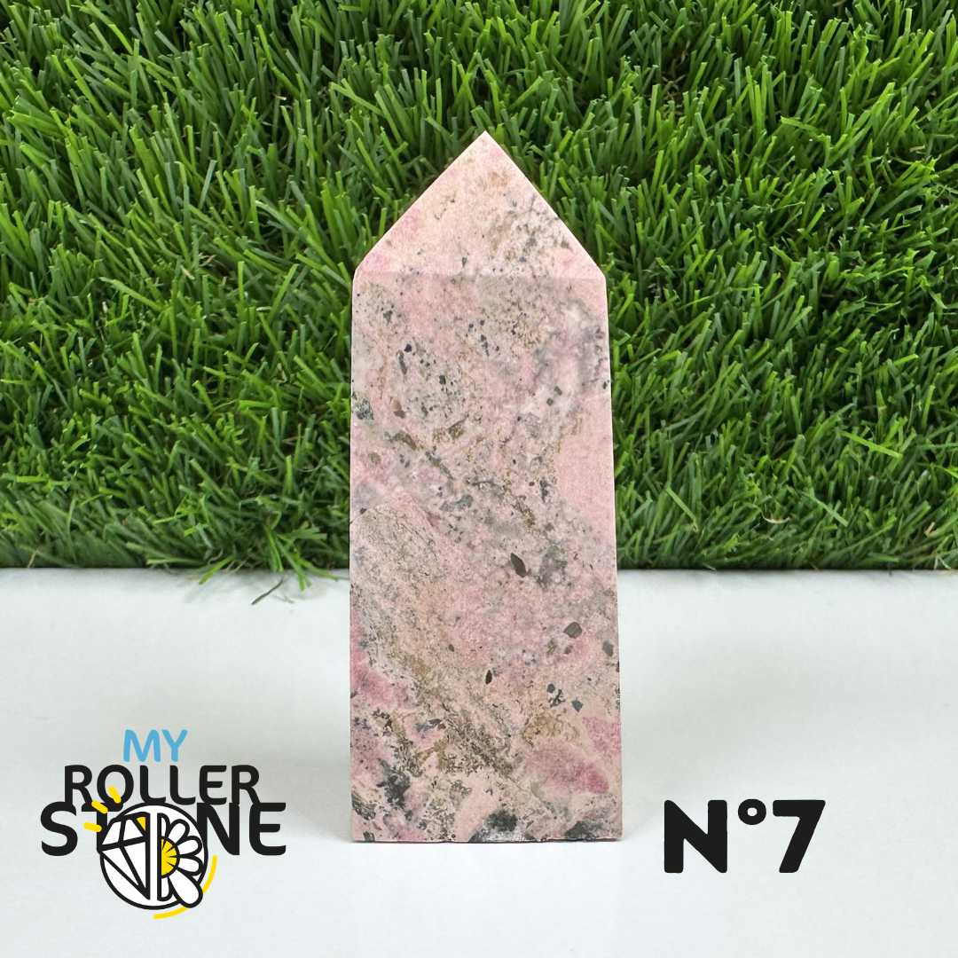 Pointes Pierre Rectangulaire Rhodochrosite