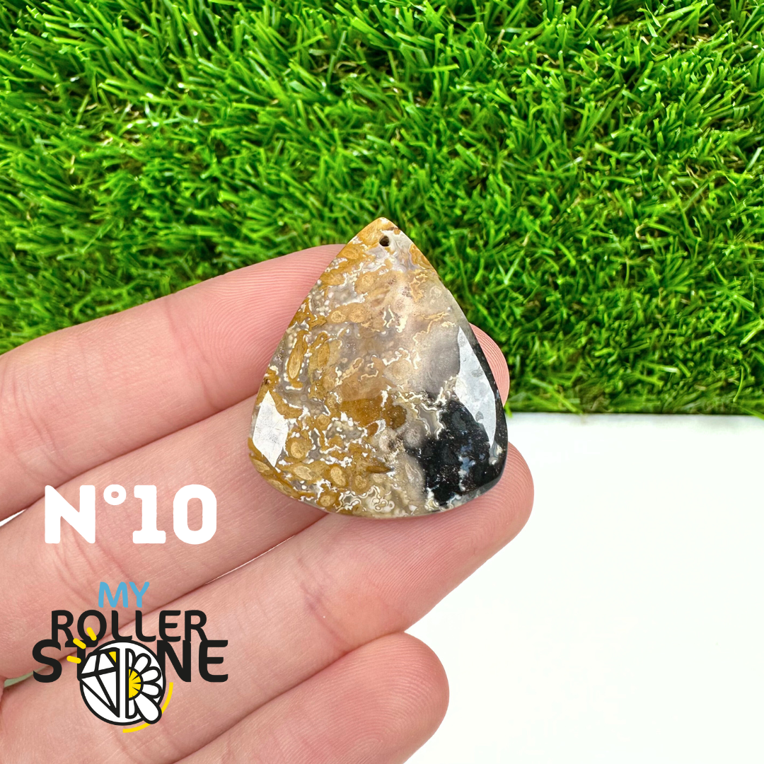 Pendentif Agate Racine de Palmier