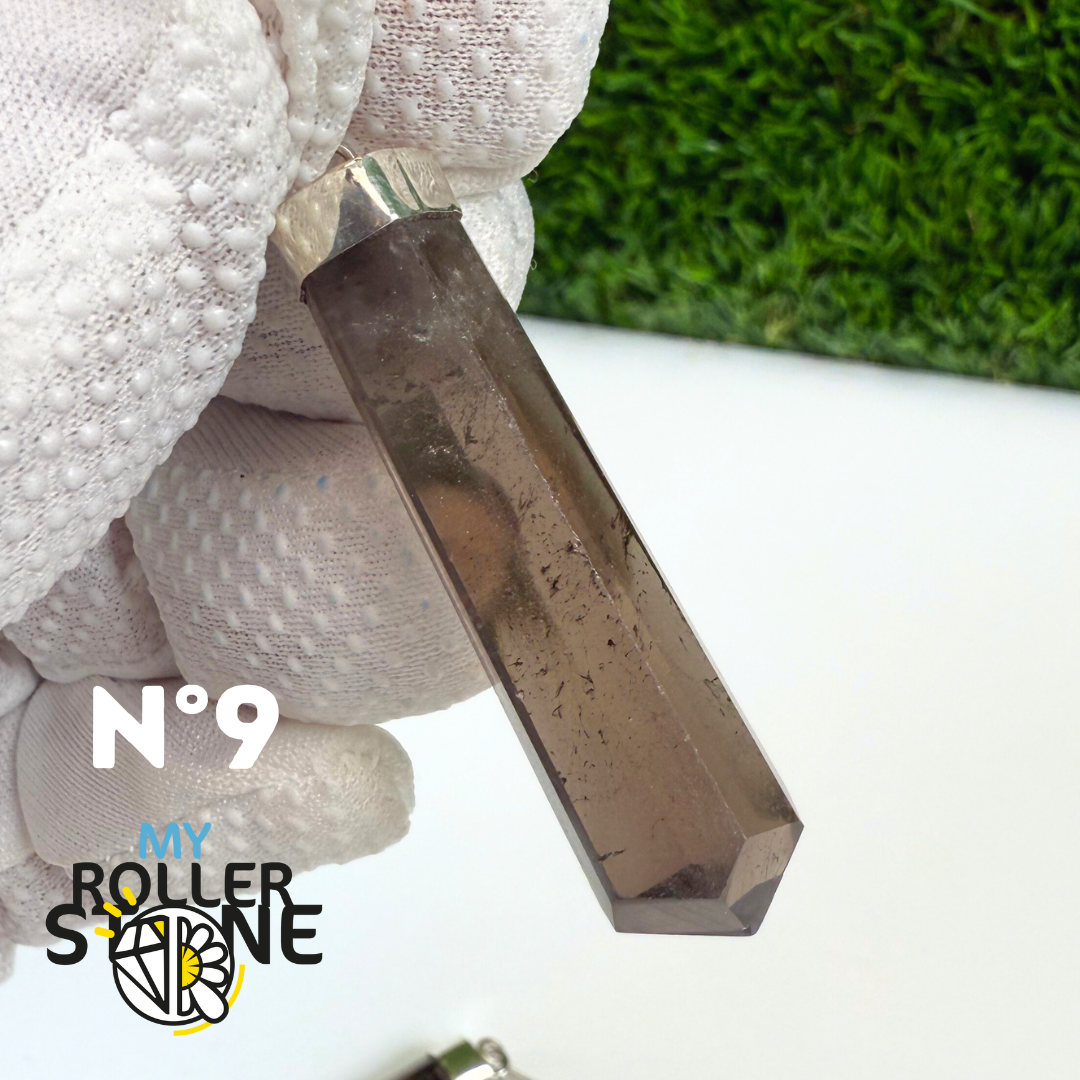 Pendentif Quartz fumé et Argent