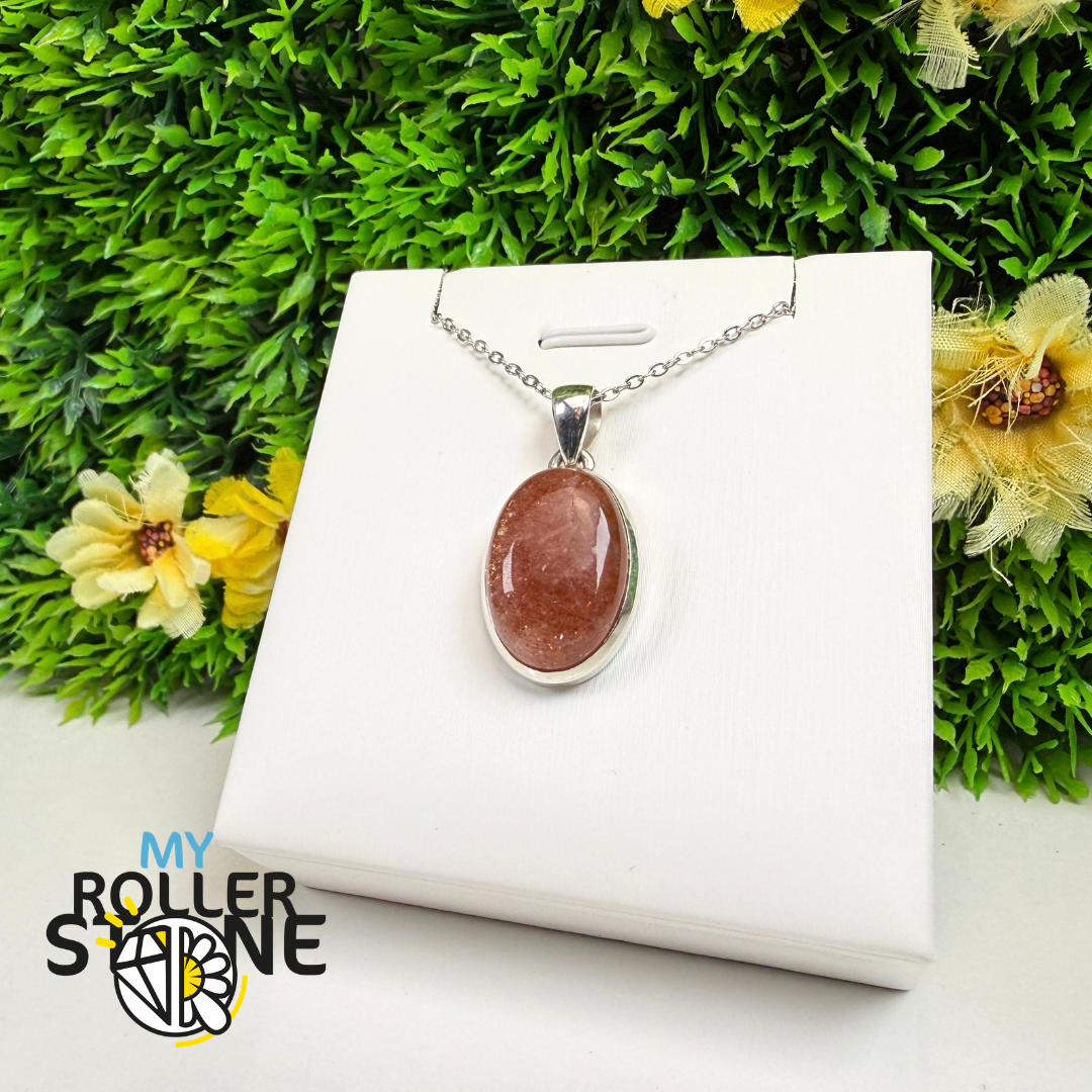 Pendentif Pierre de Soleil Argent 925 – SNSP654