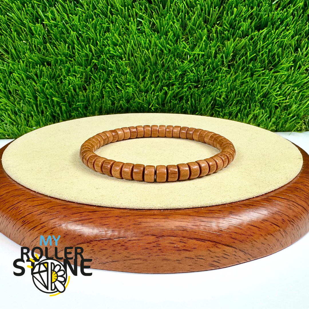 Bracelet Perle Heishi Bois De Santal