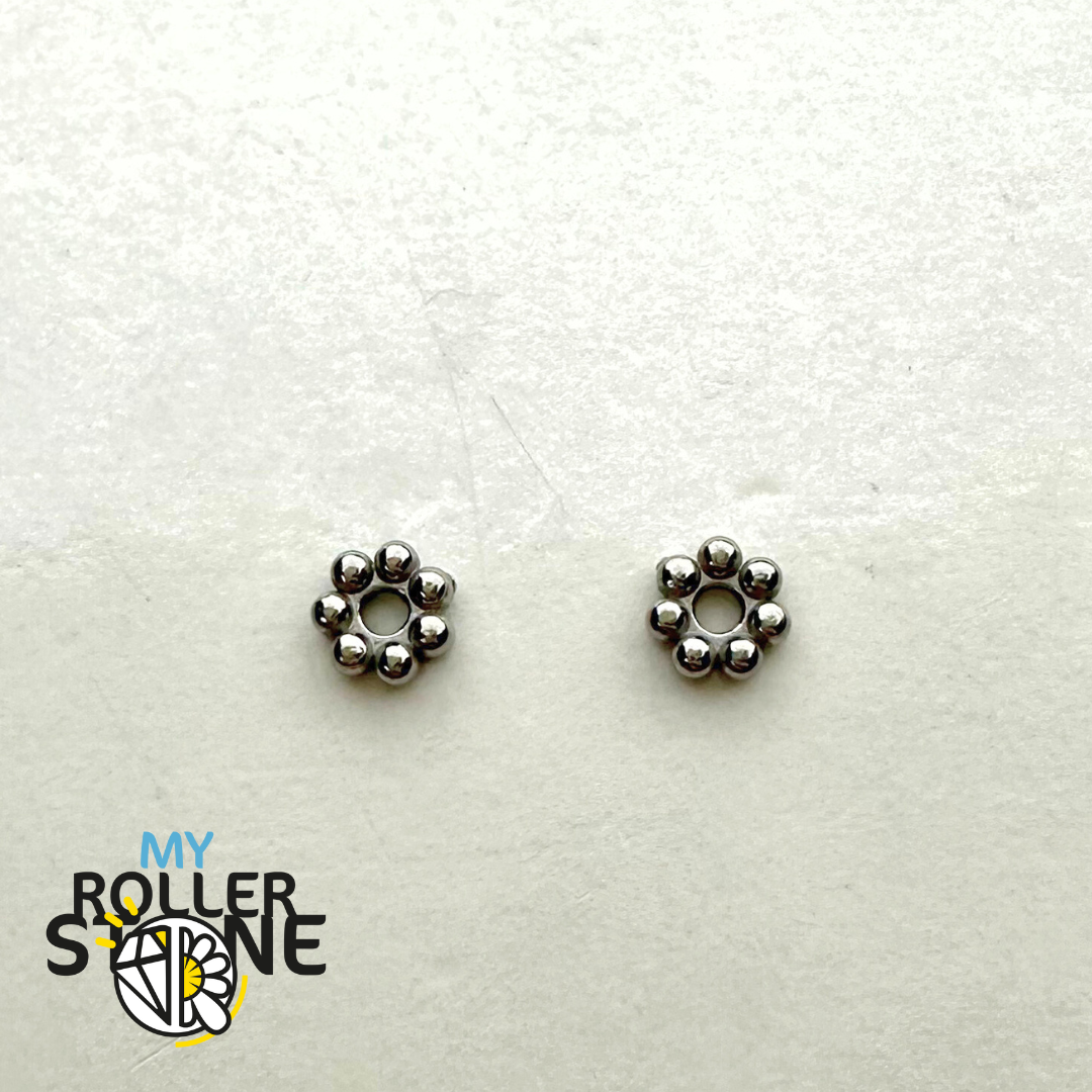 Perles d’espacement Fleur en Acier Inoxydable