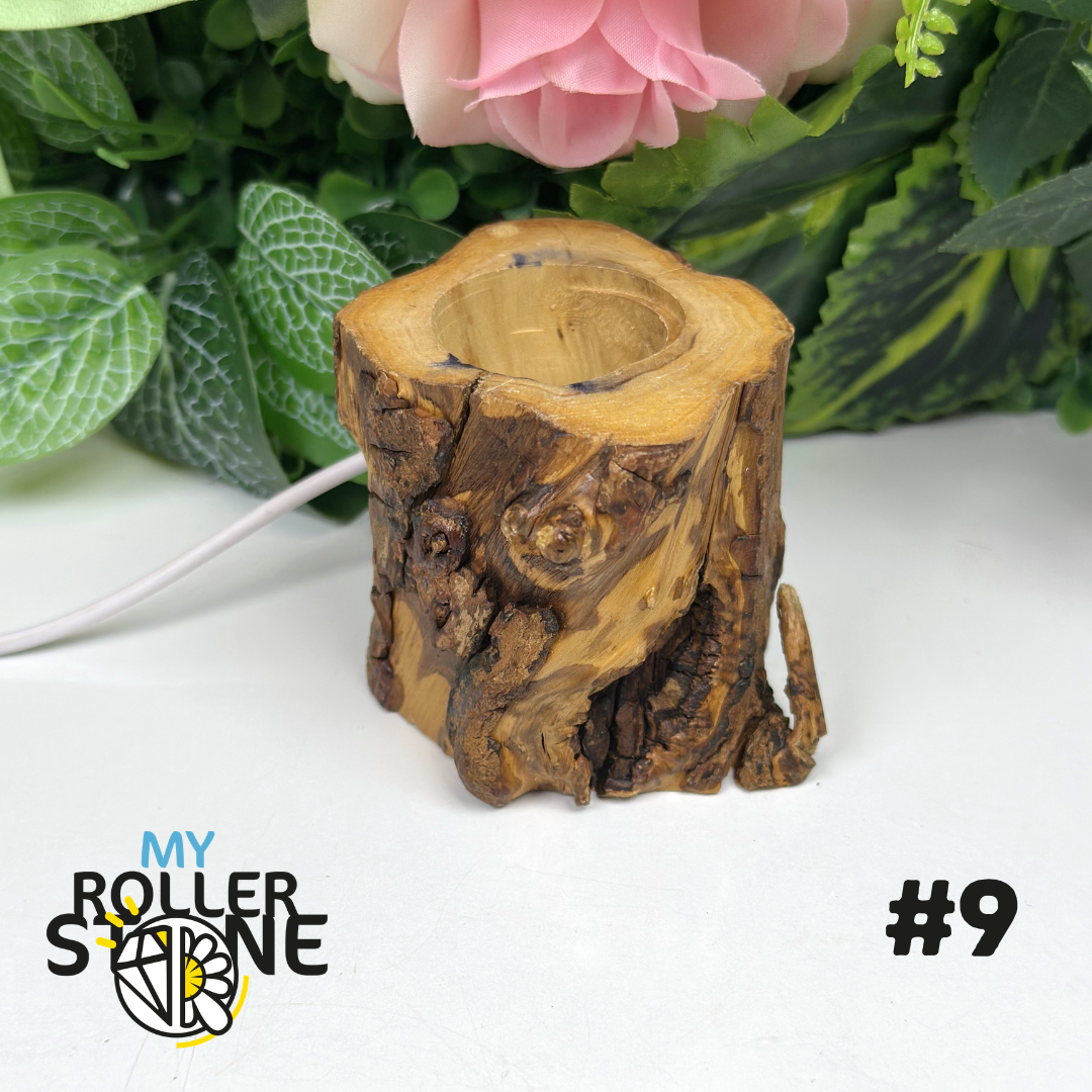 Support en bois LED pour sphère