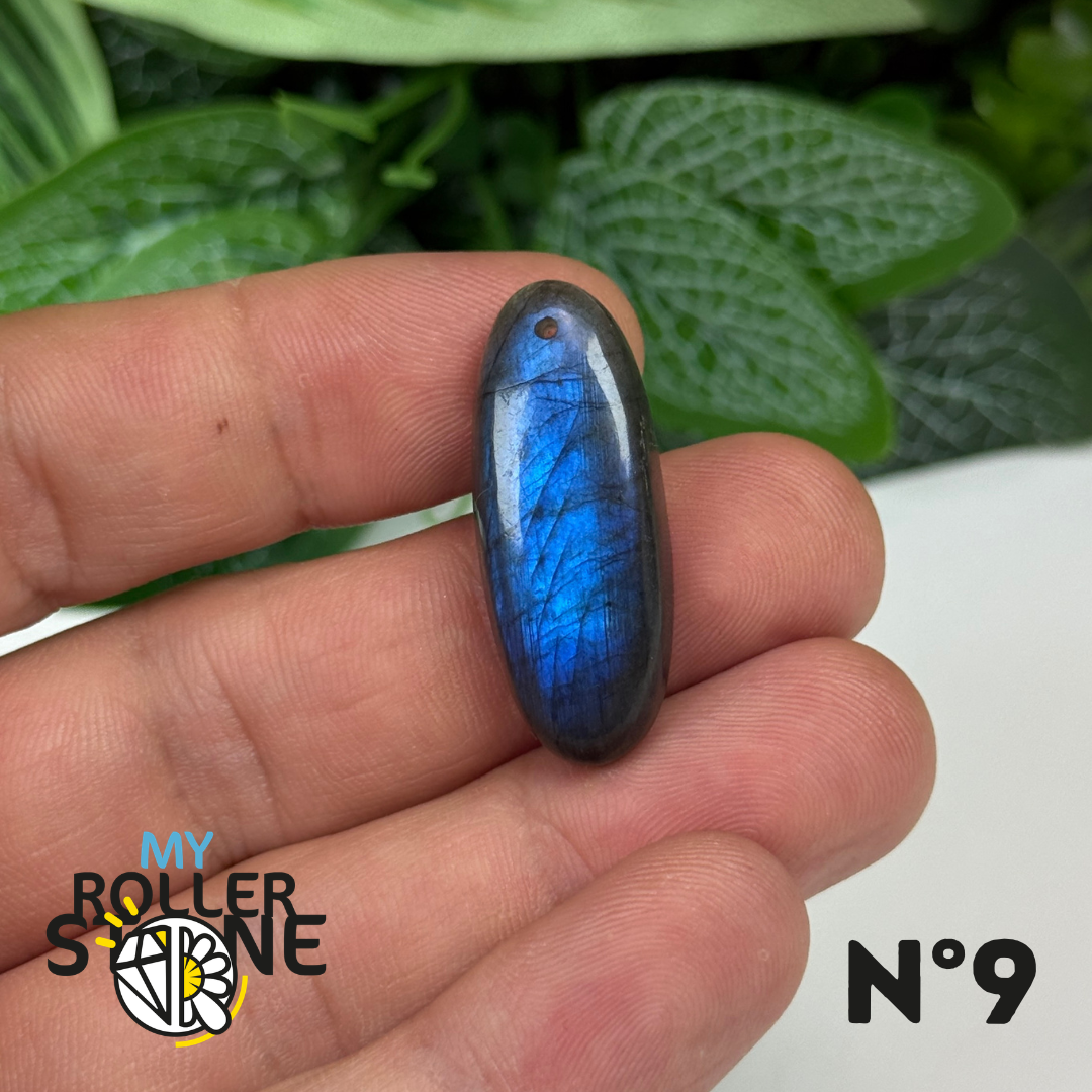 Pendentif Labradorite Blue fire percé 7A