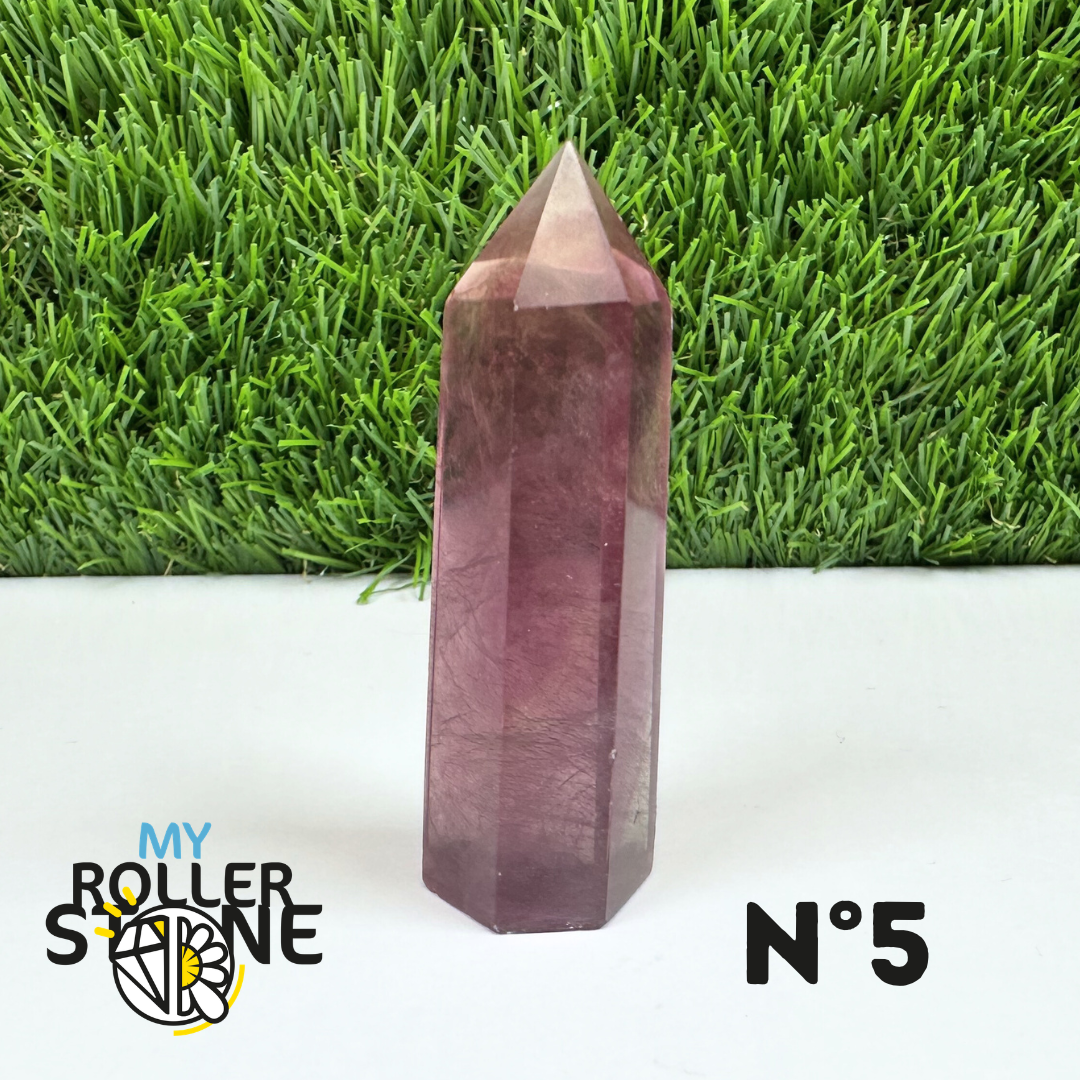 Pointes Pierre Fluorite Arc-en-Ciel Pastel