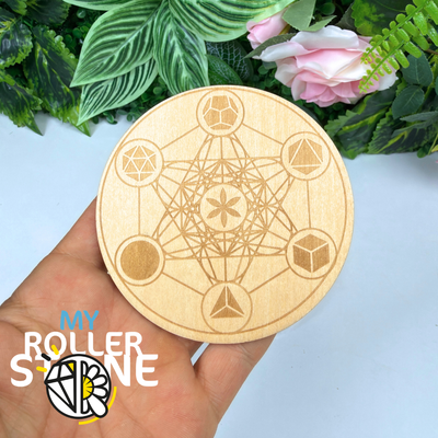 Cube de Métatron Gravé sur Bois