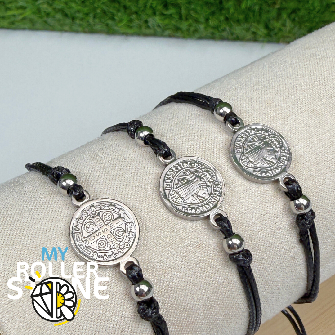 Bracelet st Benoît Réglable acier Inoxydable