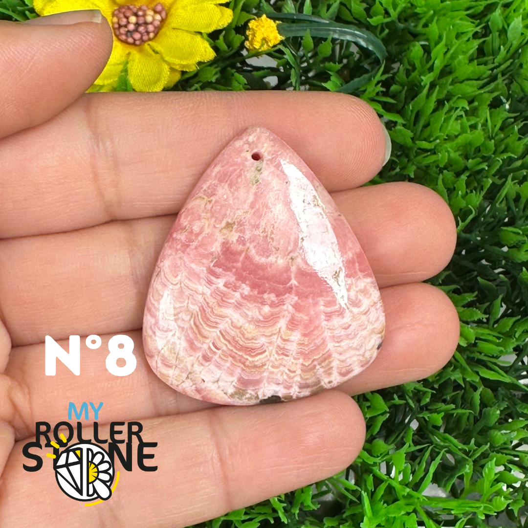Pendentif Percé Rhodochrosite