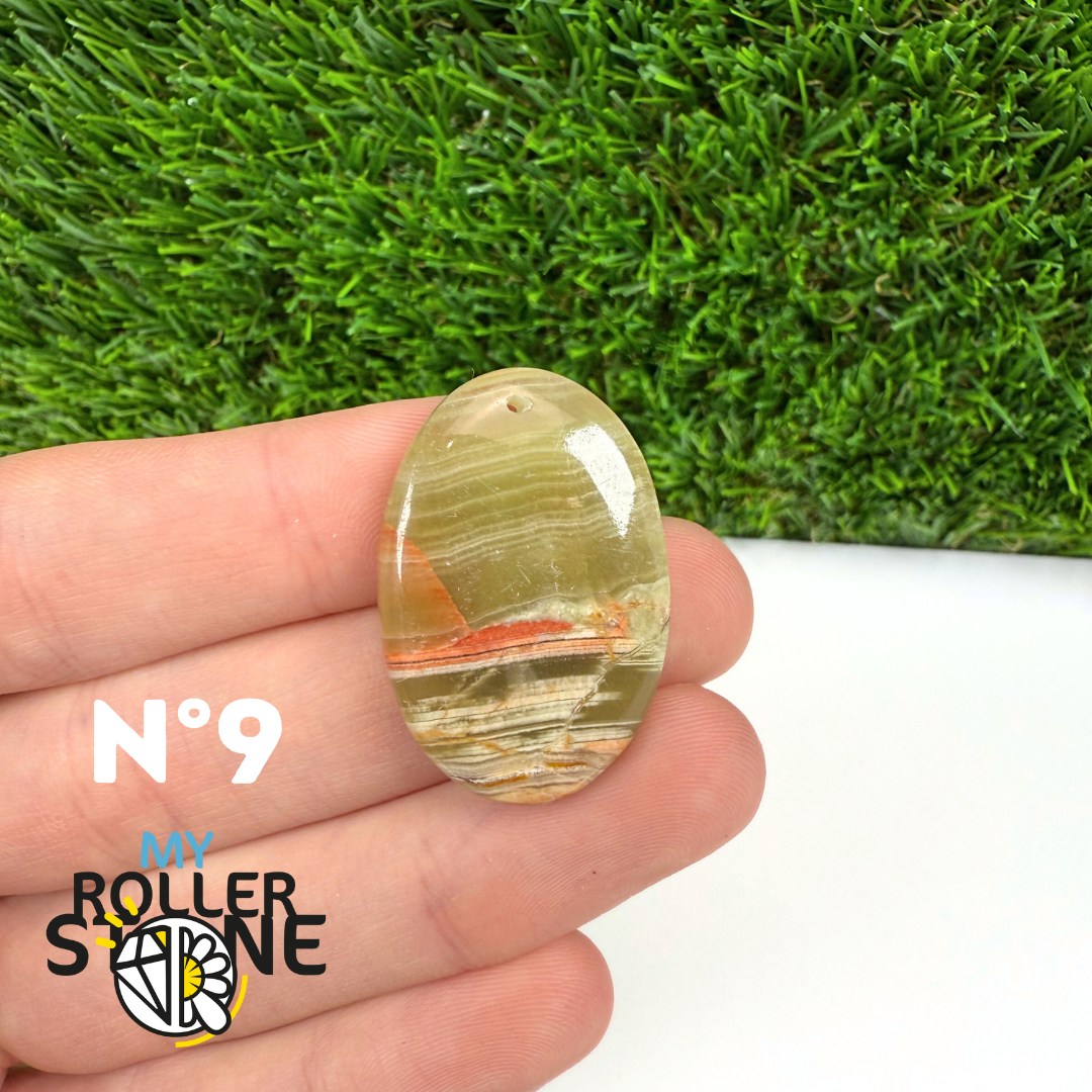 Pendentif Calcite Verte 5A Percé