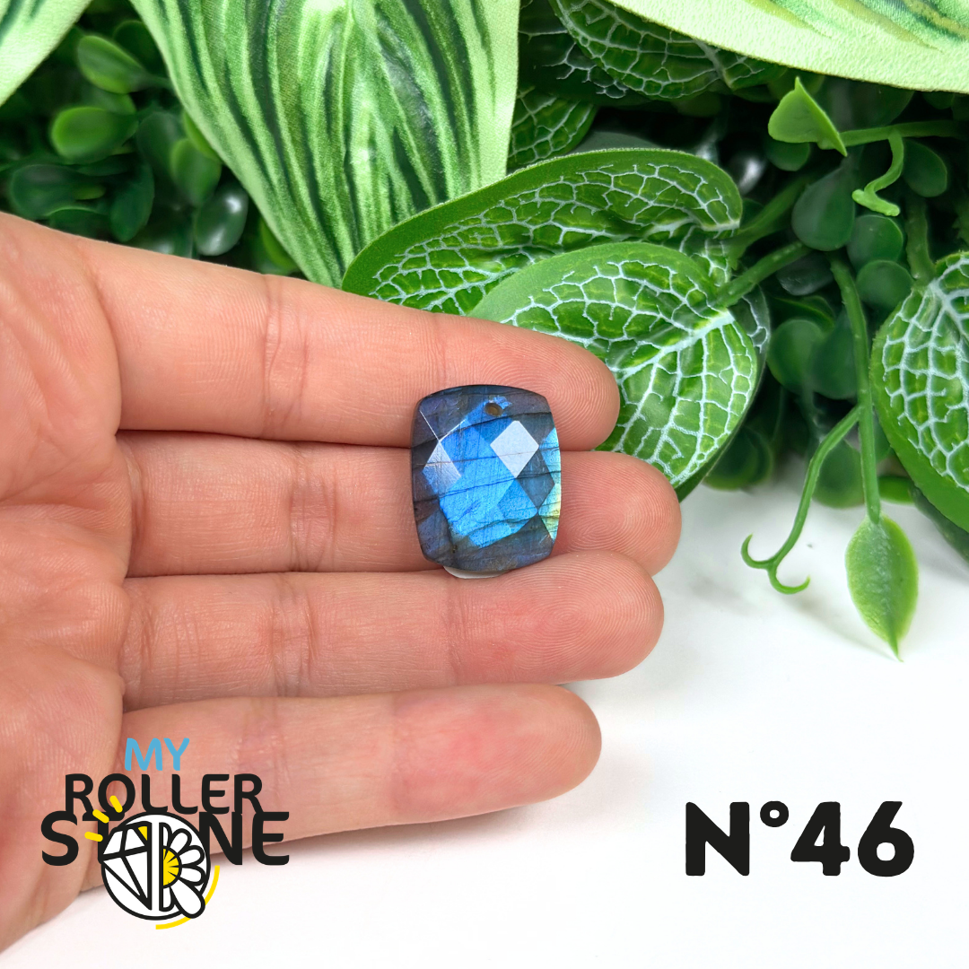 Pendentifs Labradorite Blue Fire Facettée 5A