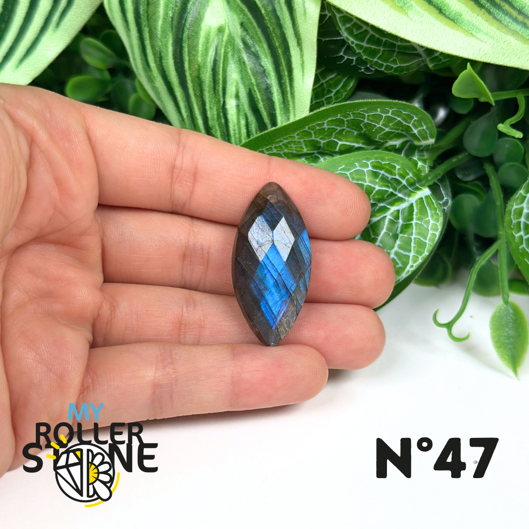 Pendentifs Labradorite Blue Fire Facettée 5A
