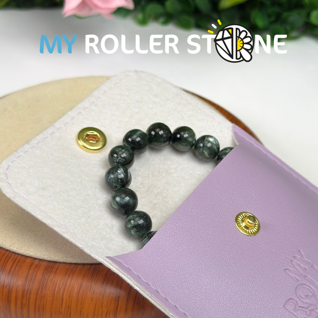Bracelet perle Séraphinite 5A