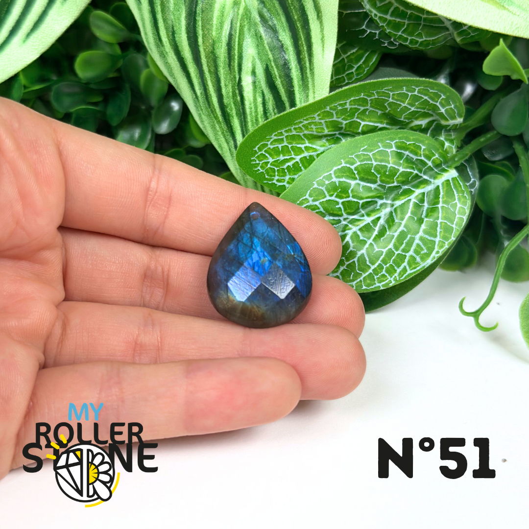 Pendentifs Labradorite Blue Fire Facettée 5A