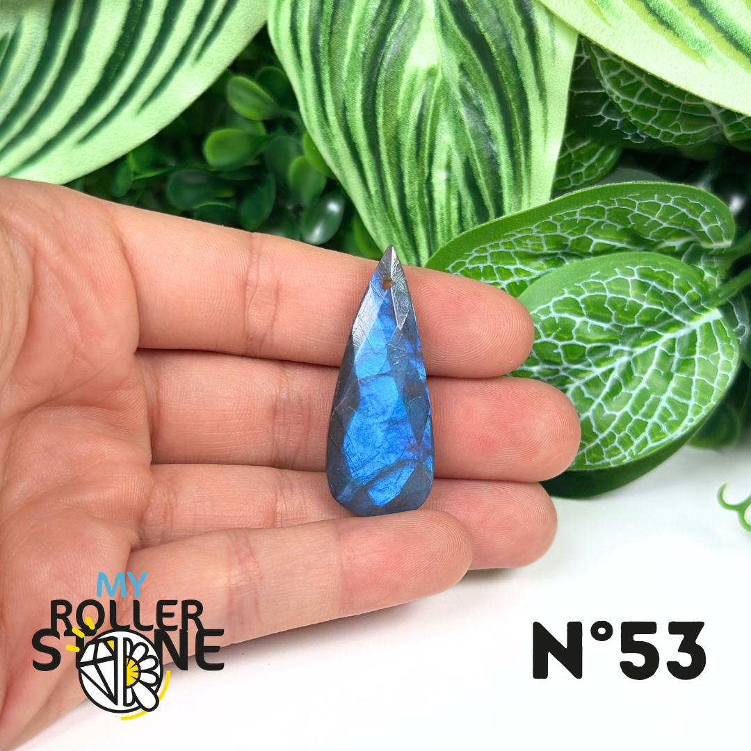 Pendentifs Labradorite Blue Fire Facettée 5A