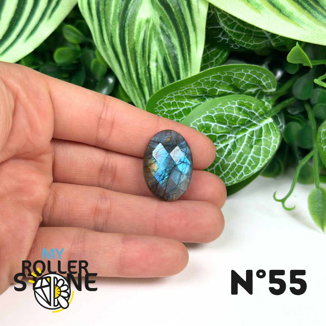 Pendentifs Labradorite Blue Fire Facettée 5A