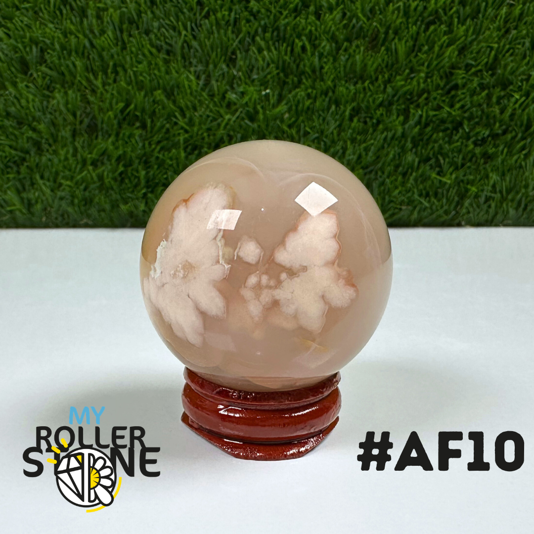 Sphère Agate Fleur