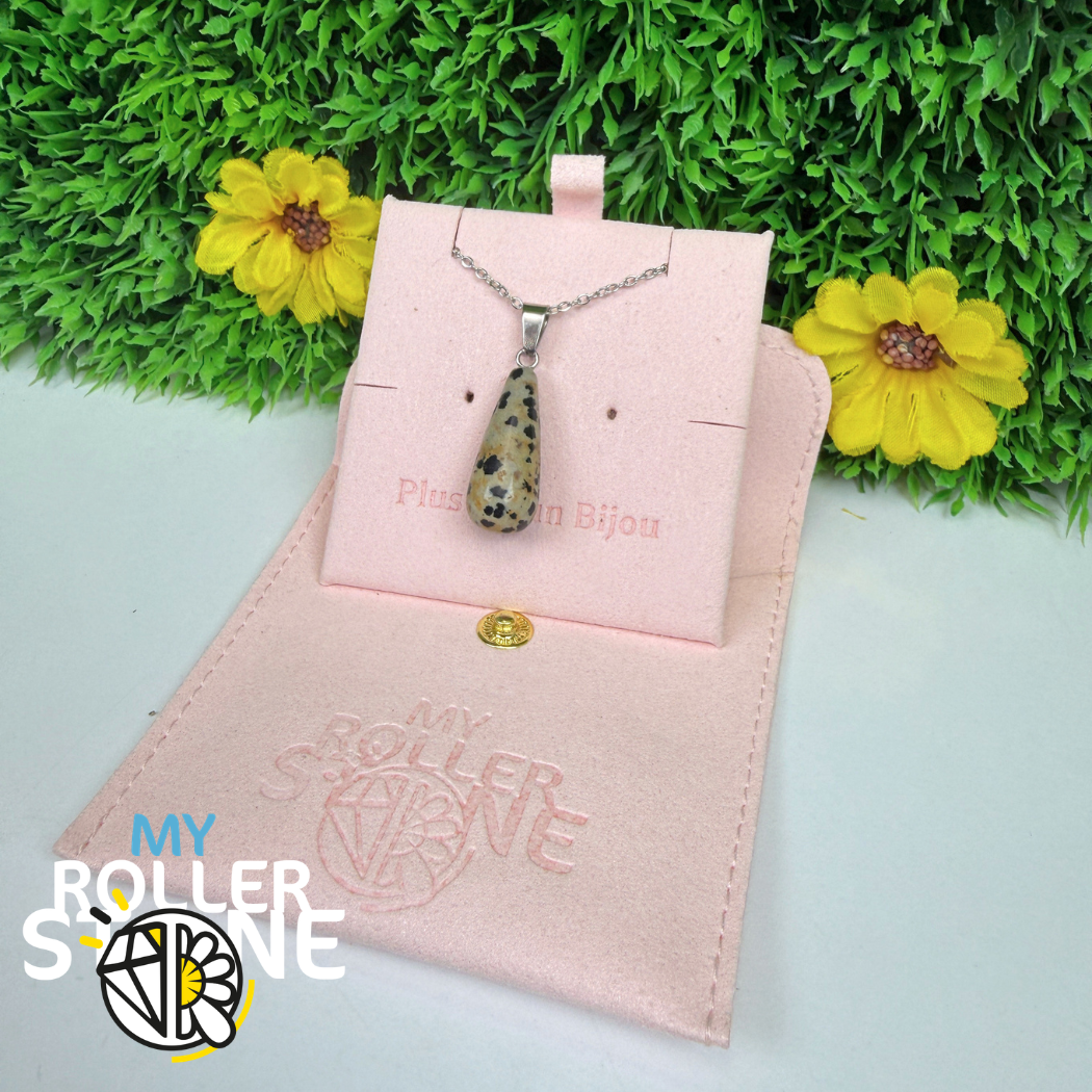 Pendentif pierre goutte (Aventurine, Oeil de tigre, Quartz rose...)