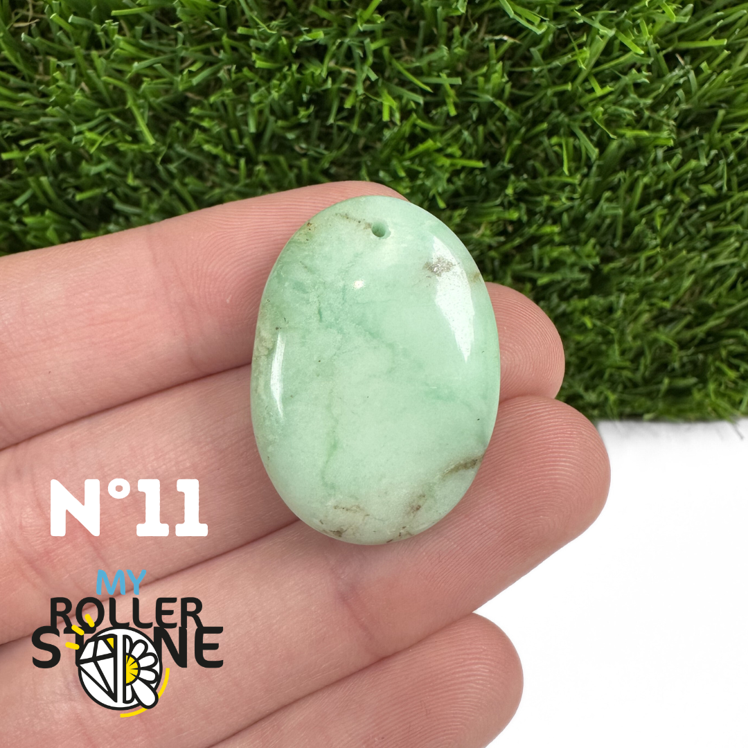 Pendentif Chrysoprase Percé