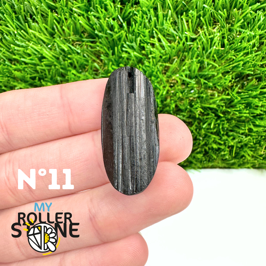 Pendentif Perce Tourmaline Noire 5A