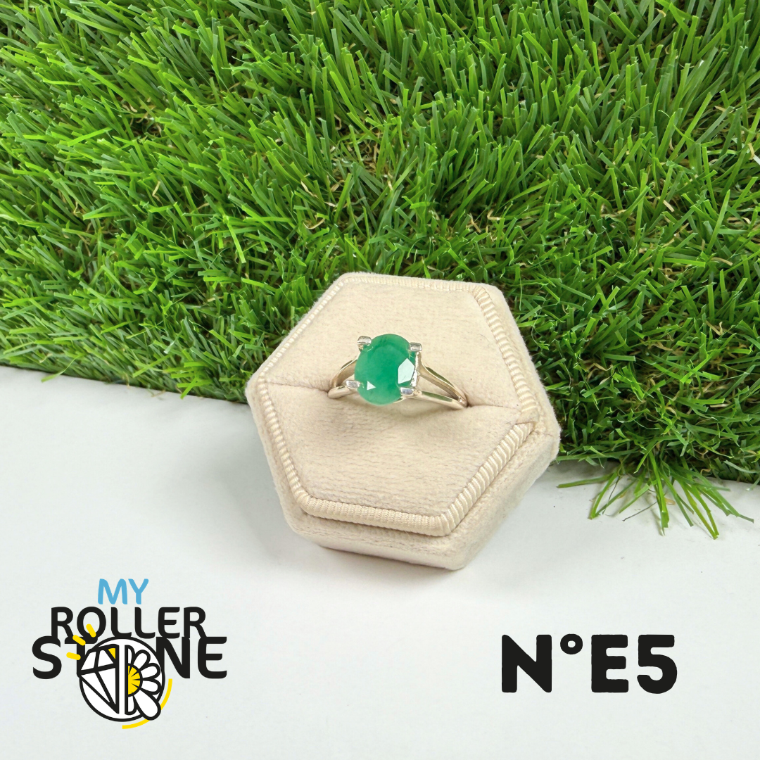Bague Émeraude Argent 925 #5