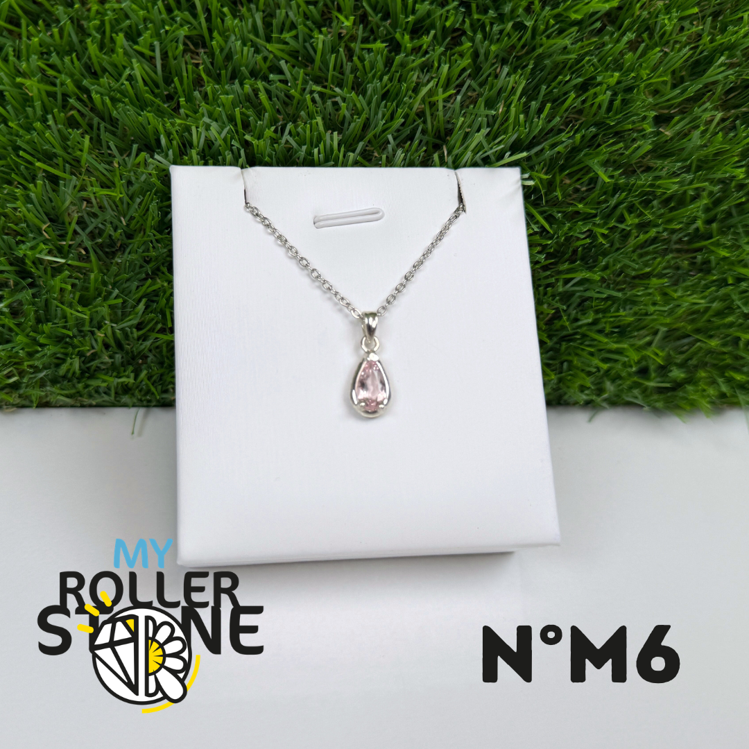 Pendentif Morganite Argent 925 #M6