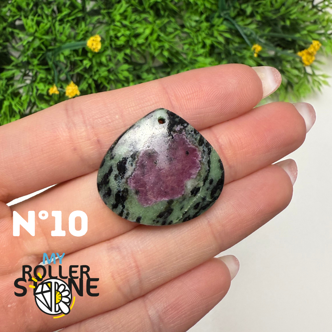 Pendentif Ruby Zoïsite 5A percé