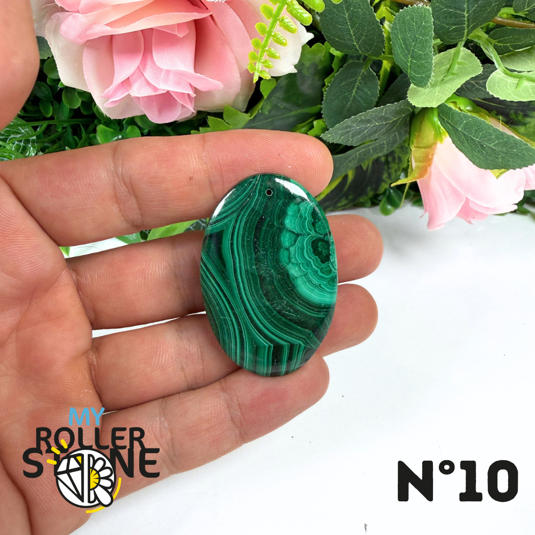 Pendentif Malachite Percé 5A