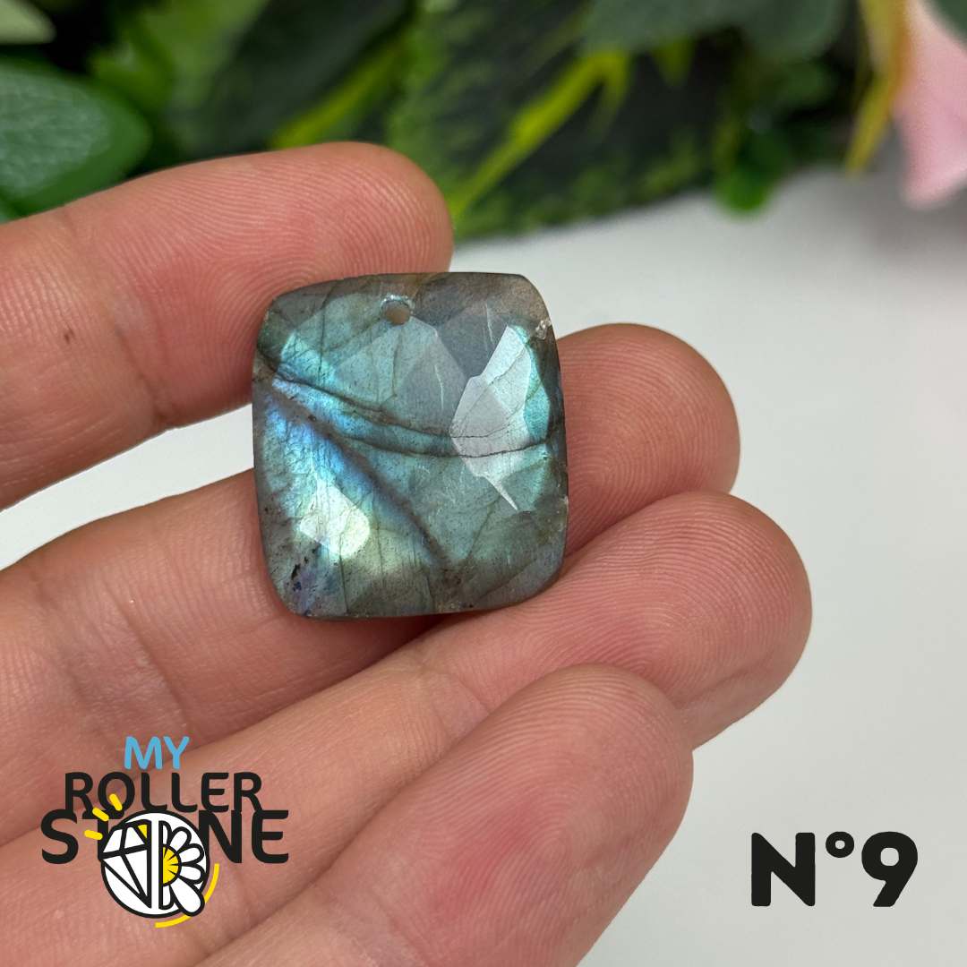 Pendentifs Labradorite Facettée Multi fire 5A