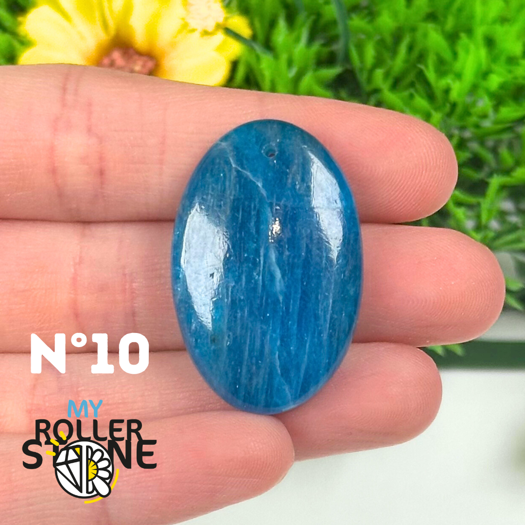 Pendentif Apatite bleue 5A