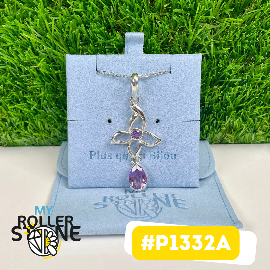 Pendentif Argent 925 Améthyste #P1332A