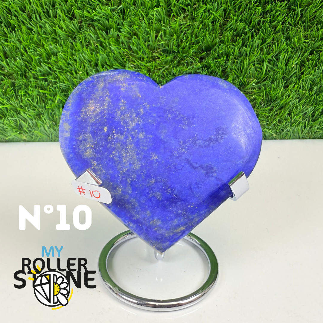 Coeur en Lapis Lazuli avec Support