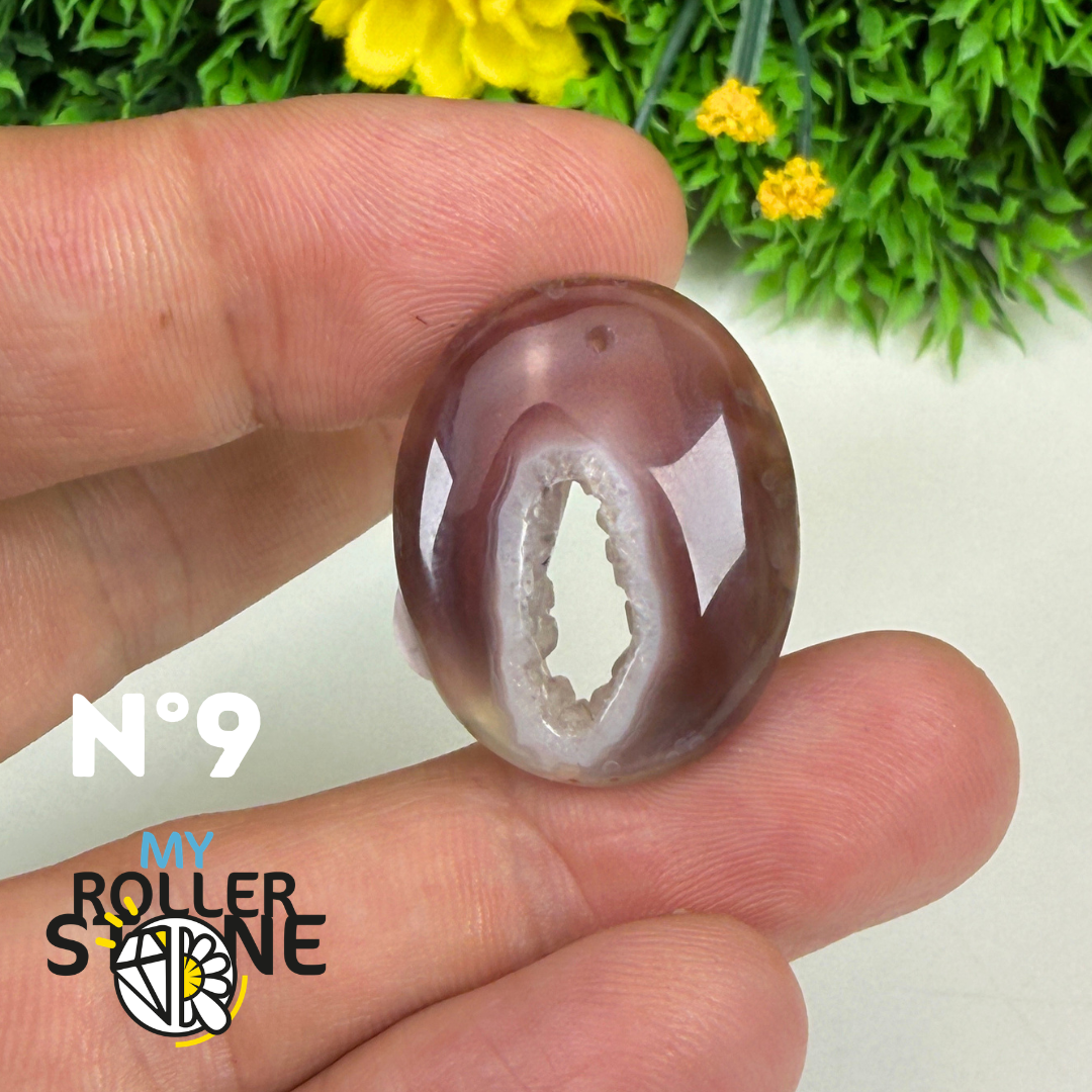 Pendentif percé Agate du Botswana 5A