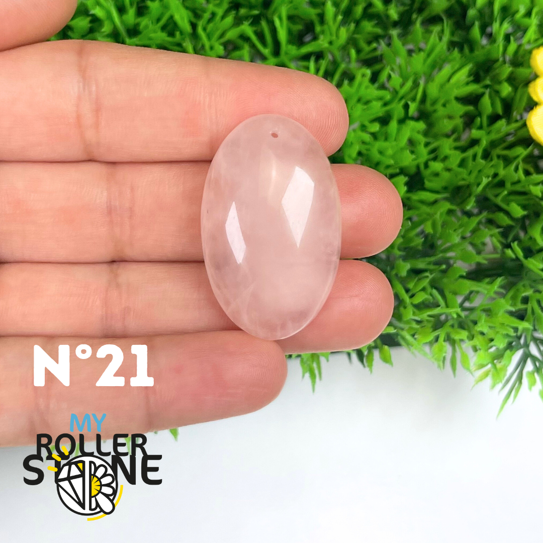 Pendentif Quartz rose percé