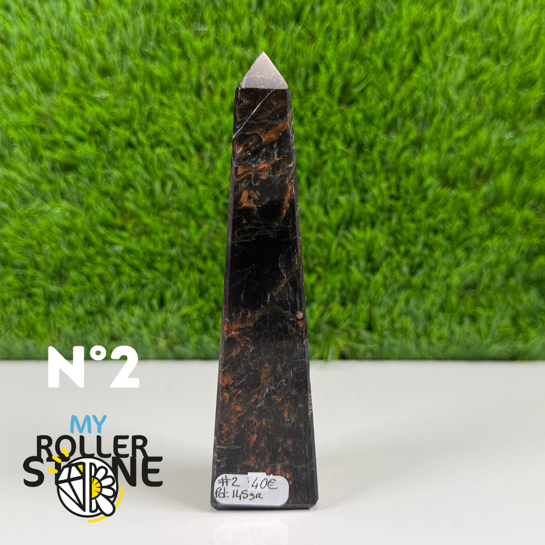 Obélisque en Tourmaline noire