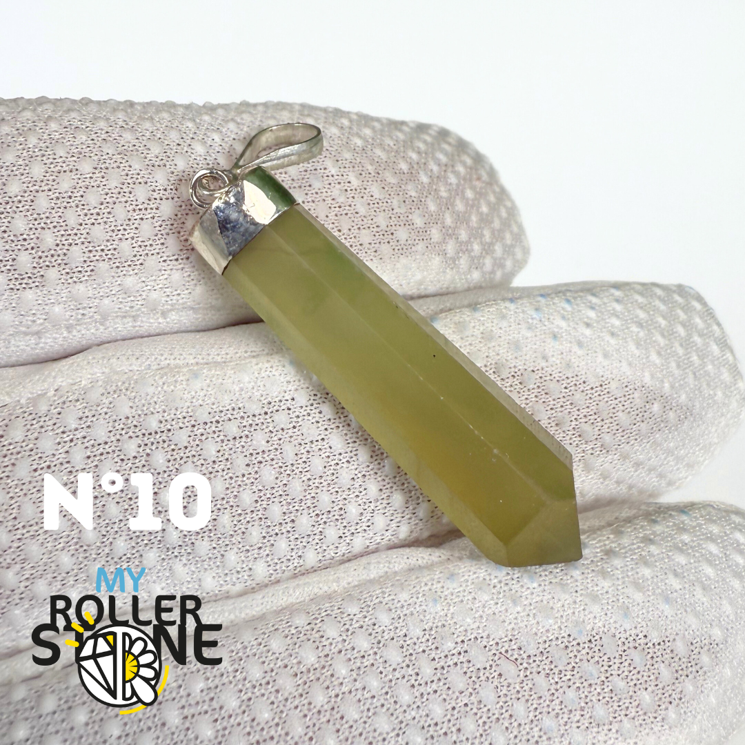 Pendentif Serpentine et Argent