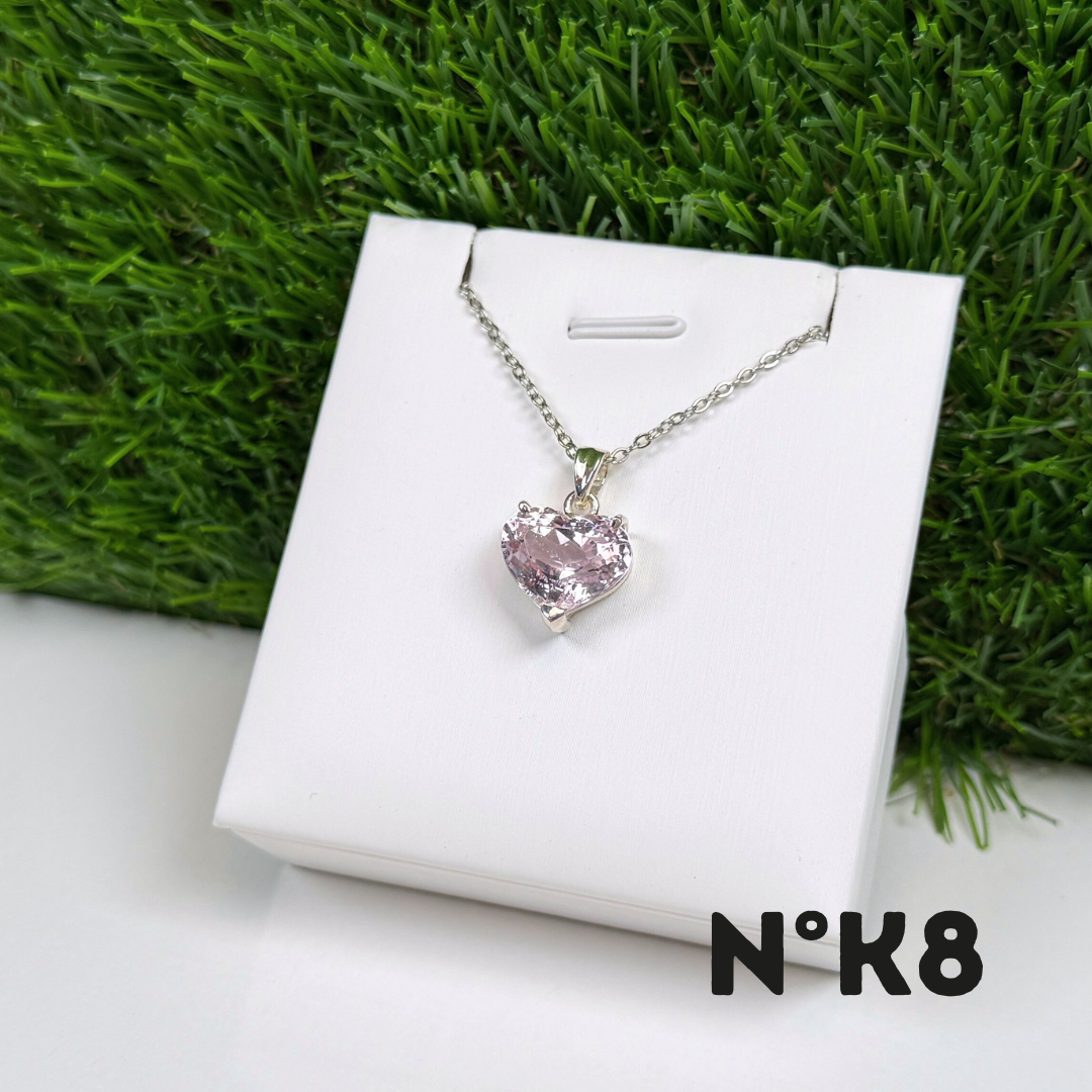 Pendentif Kunzite Qualité Gemme Argent 925 K8