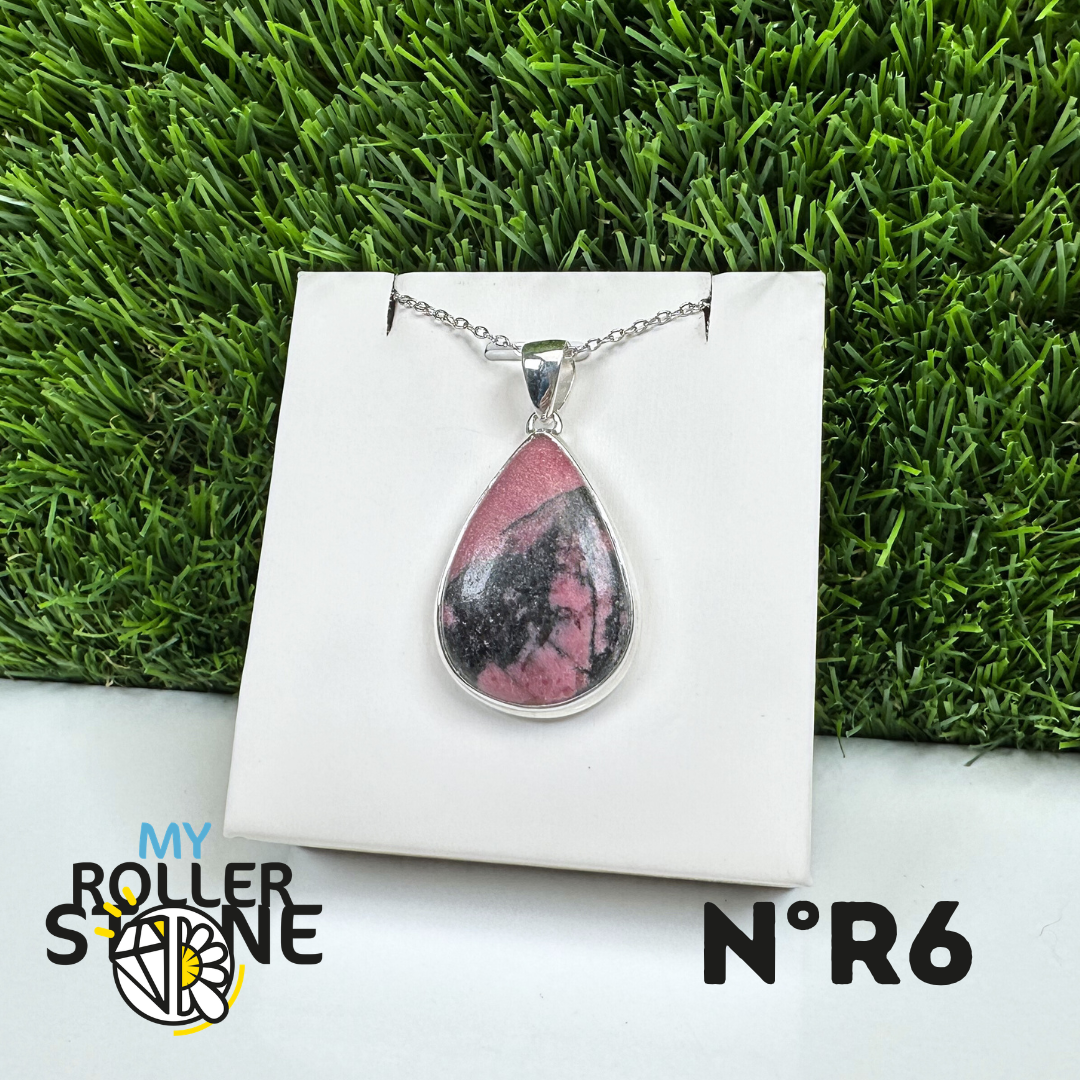 Pendentif Argent Rhodonite Australienne #6