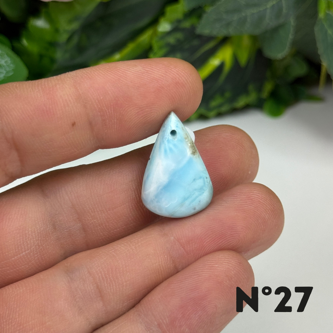 Pendentif Larimar 5A percé