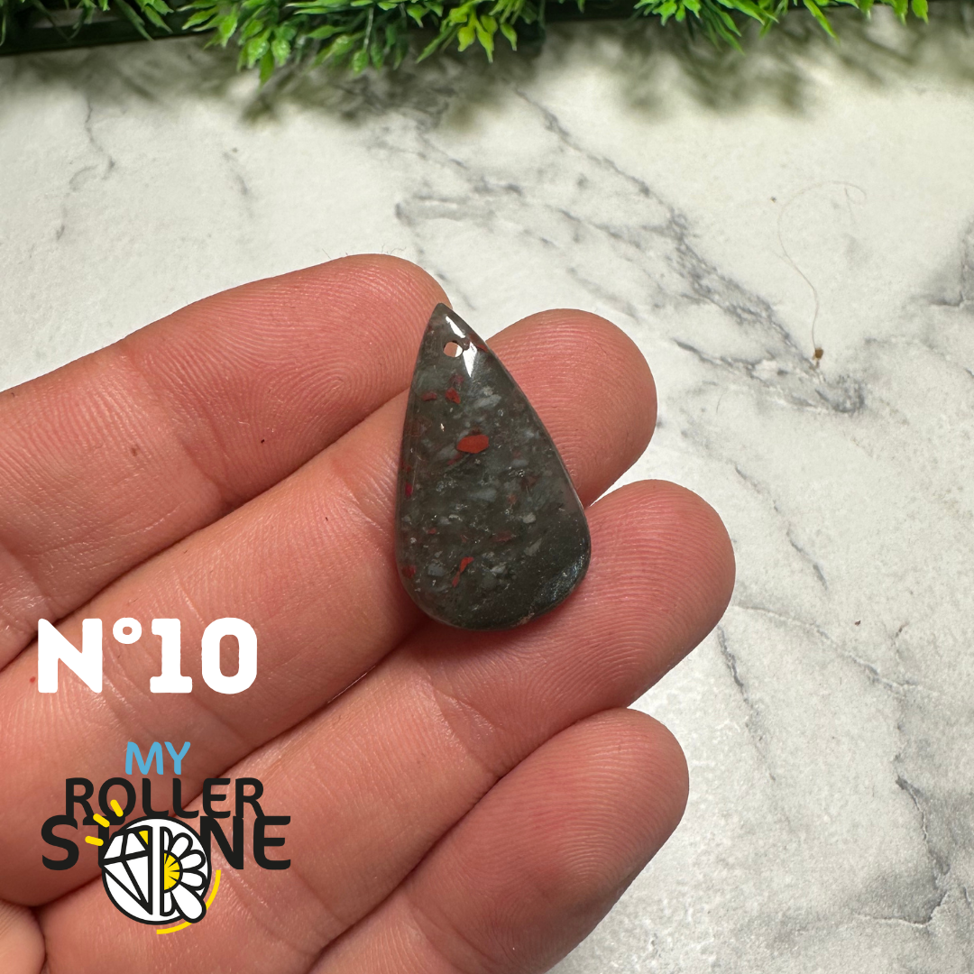 Pendentif Héliotrope percé