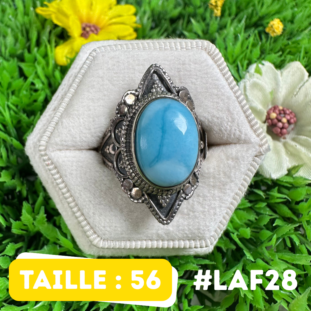 Bague Argent 925 Larimar #LAF28