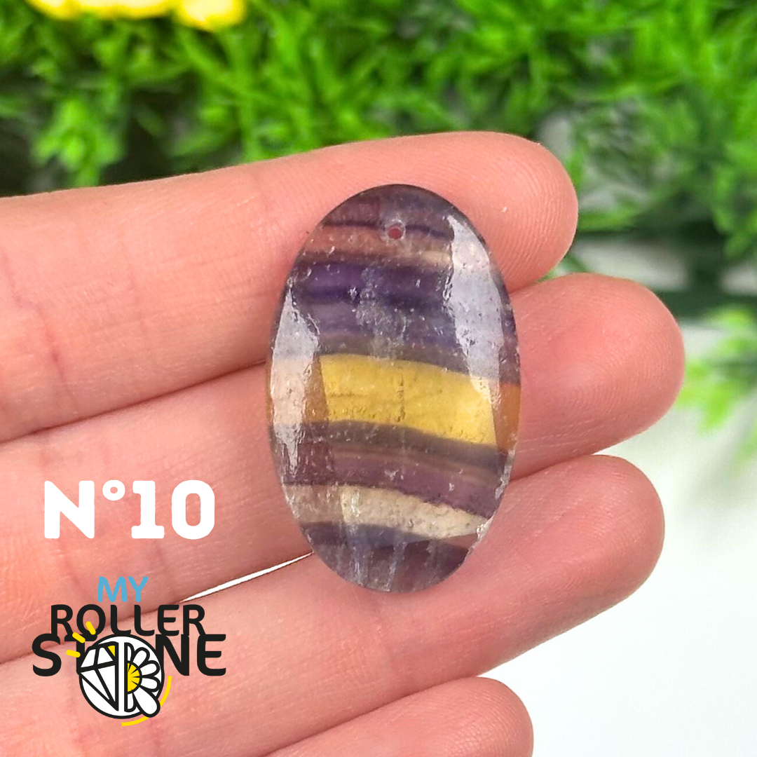 Pendentif percé Fluorite 5A