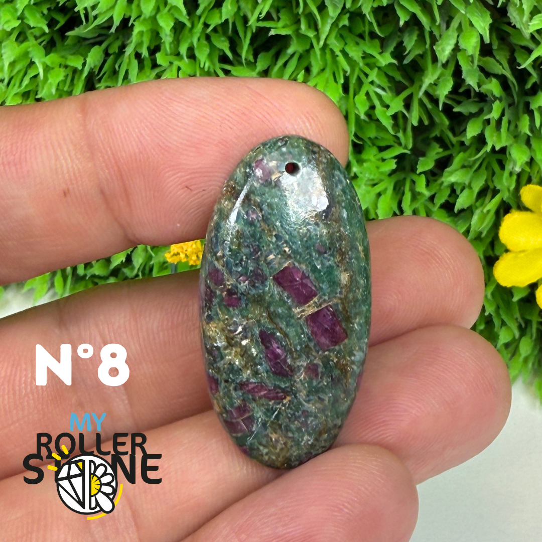 Pendentif percé Ruby Fushiste 5A