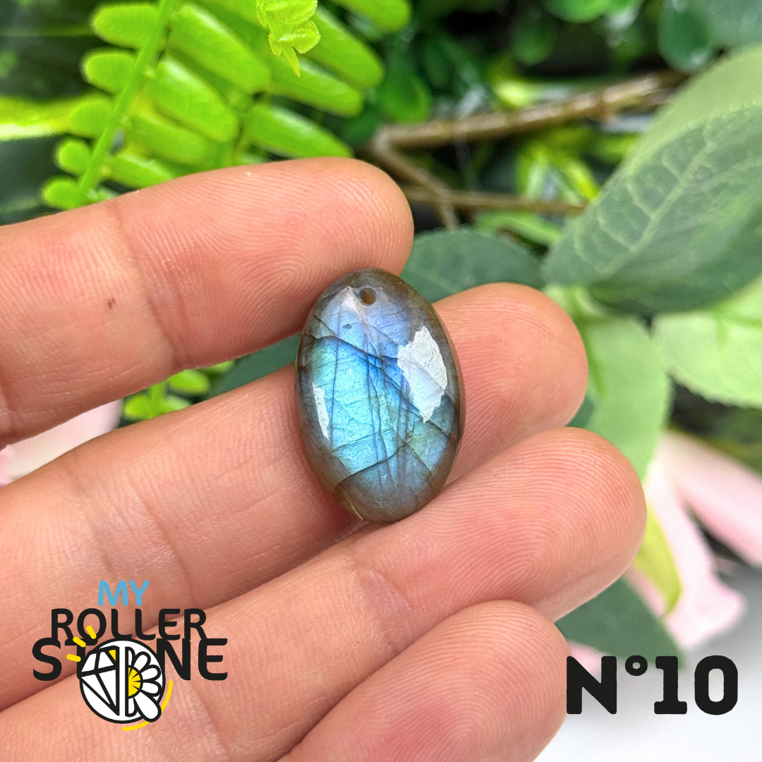 Pendentif Percé Labradorite Multi Fire 5A