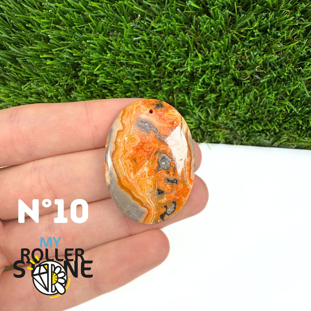 Pendentif Jaspe Bumblebee 5A Percé 5A