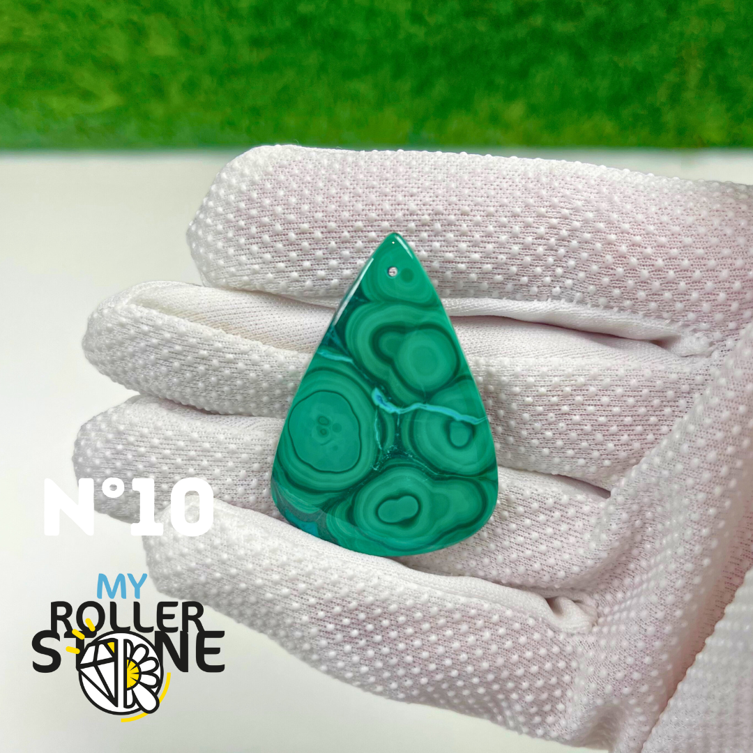 Pendentif Malachite 5A percé