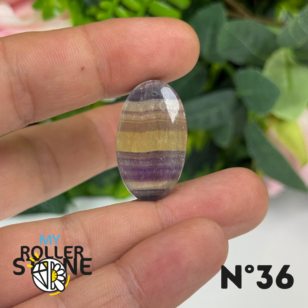 Pendentif percé Fluorite 5A