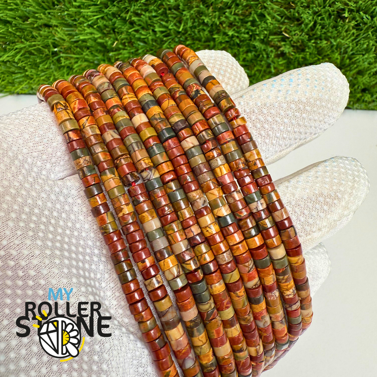 Perle Heishi Jaspe Picasso